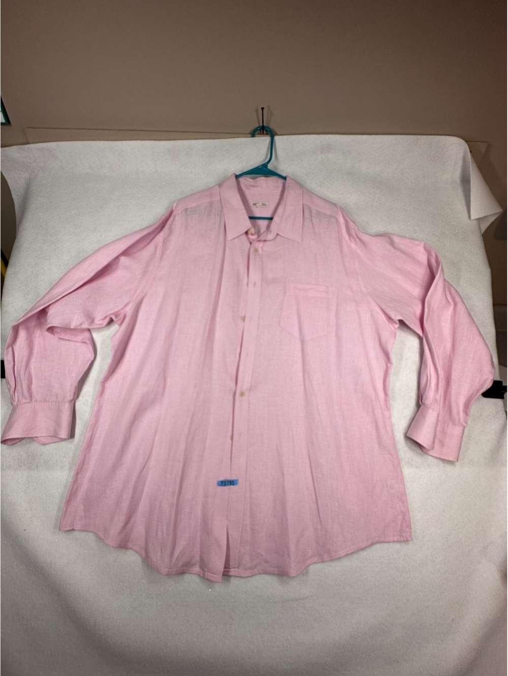 Merona Men's XXL Pink Long Sleeve Button-Up Shirt